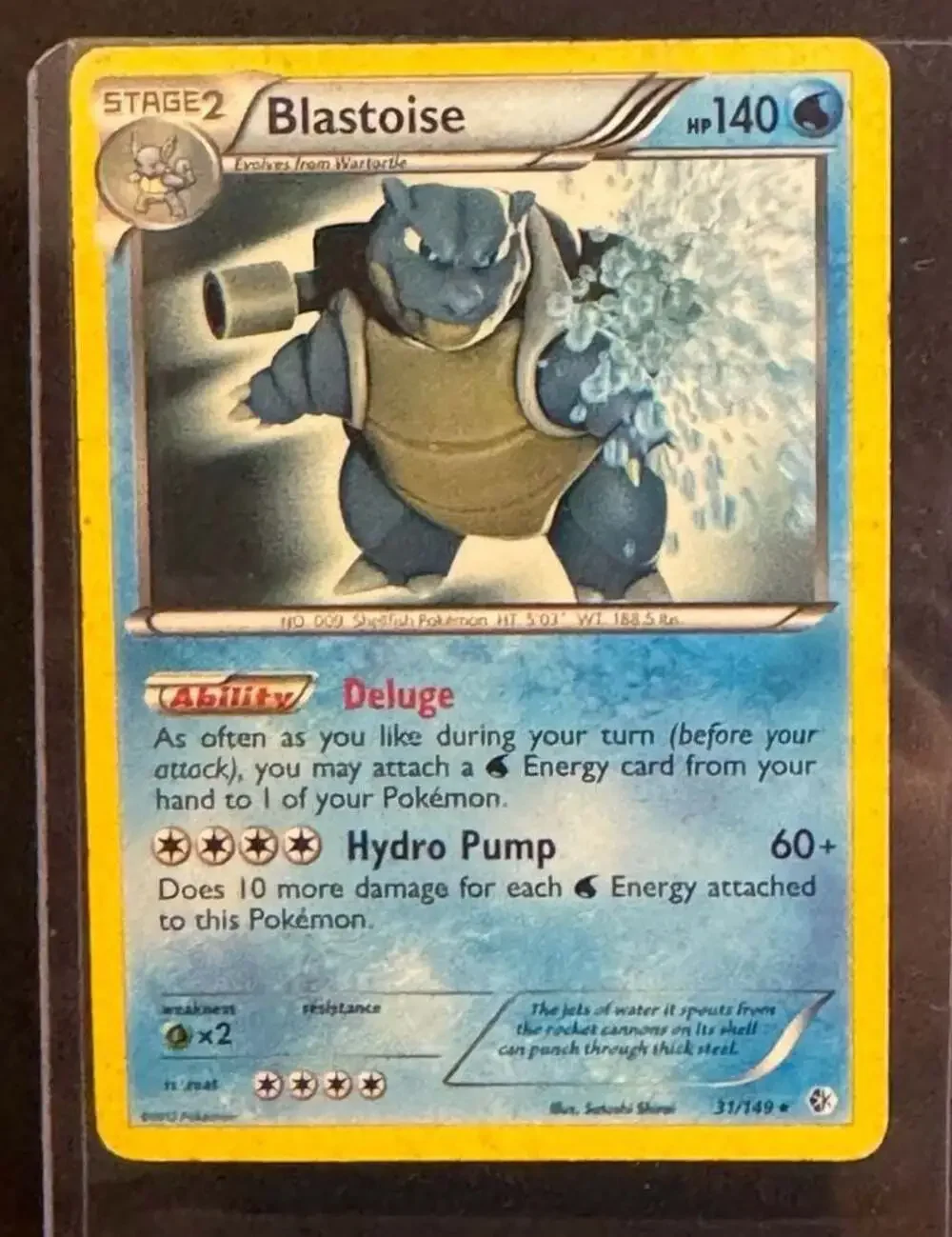 Blastoise 31/149 Rare - BW Boundaries Crossed Pokemon Trading Card